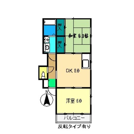 薊野駅 徒歩6分 3階の物件間取画像